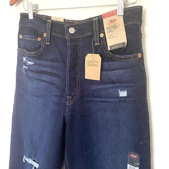 NWT Levis Womens Ribcage Straight Ankle Jeans Sz 29 x 27 - Picture 5 of 13